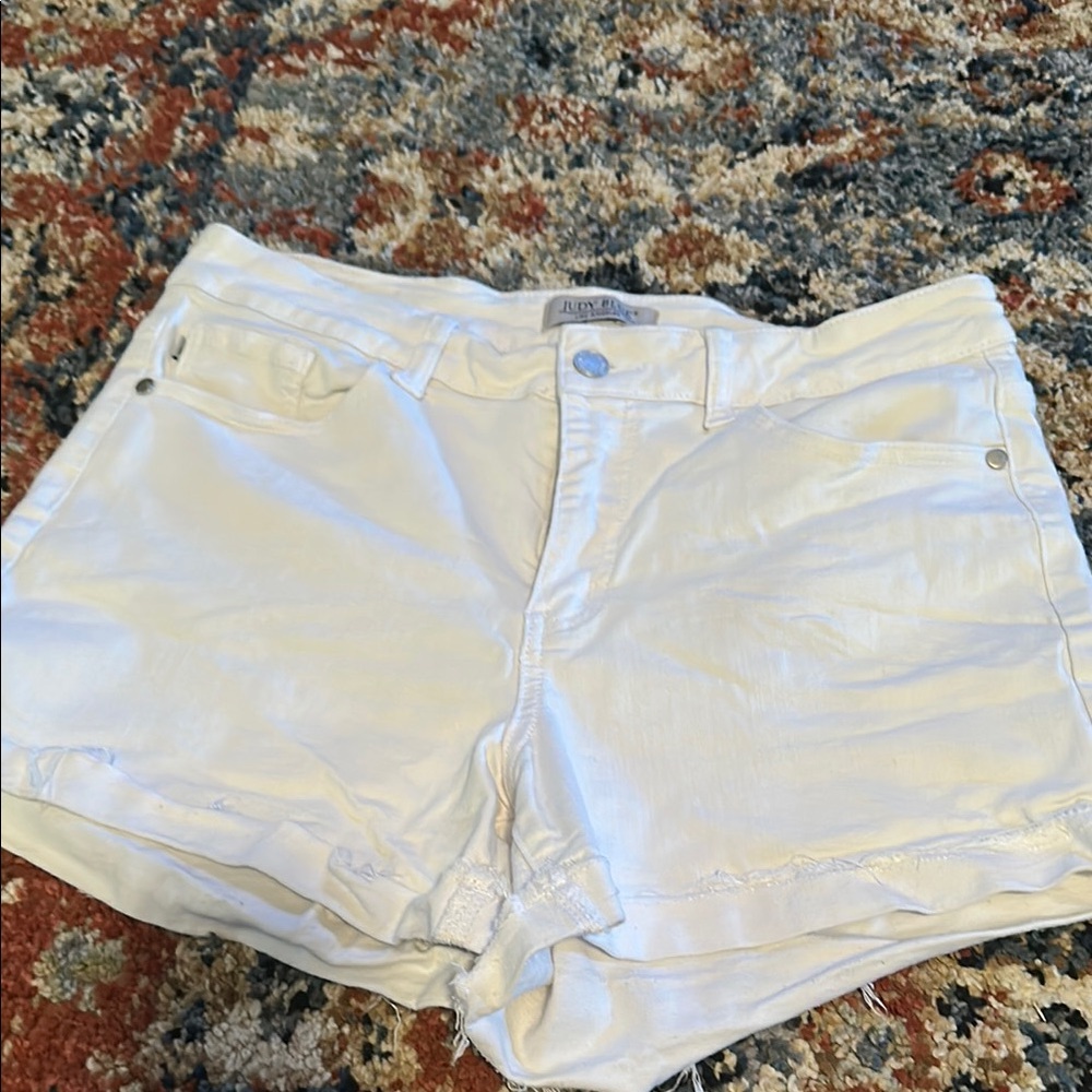 Women's White Denim Shorts